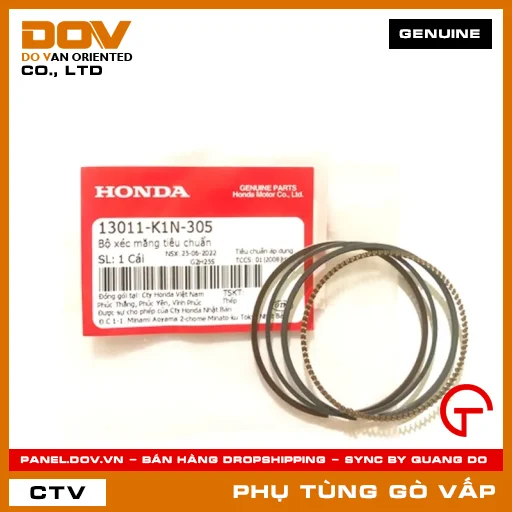BỘ XÉC MĂNG TIÊU CHUẨN MÃ PHỤ TÙNG 13011K1N305 — 13011K1N305