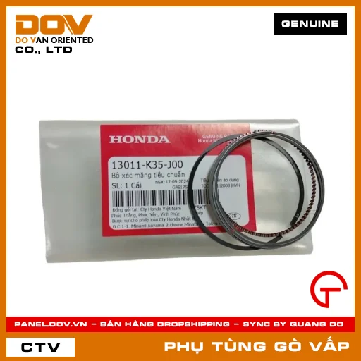 BỘ XÉC MĂNG TIÊU CHUẨN MÃ PHỤ TÙNG 13011K35J00 — 13011K35J00