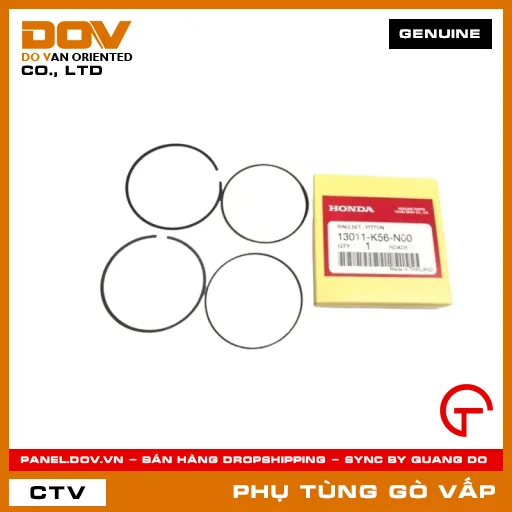 BỘ XÉC MĂNG TIÊU CHUẨN (0.00) MÃ PHỤ TÙNG 13011K56N00 — 13011K56N00