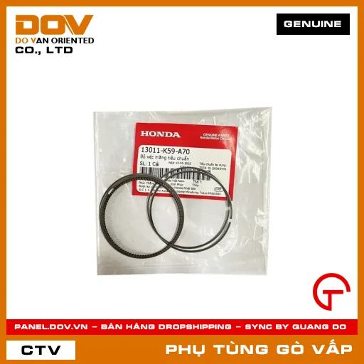 BỘ XÉC MĂNG TIÊU CHUẨN MÃ PHỤ TÙNG 13011K59A70 — 13011K59A70