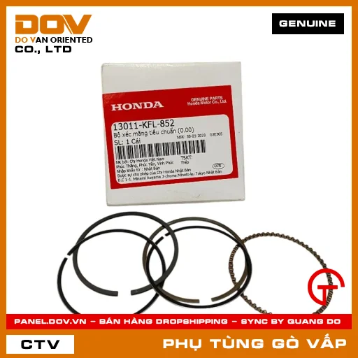 BỘ XÉC MĂNG TIÊU CHUẨN (0.00) MÃ PHỤ TÙNG 13011KFL852 — 13011KFL852