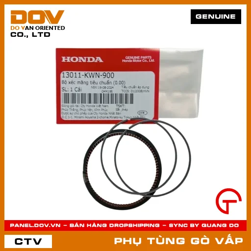 BỘ XÉC MĂNG TIÊU CHUẨN (0.00) MÃ PHỤ TÙNG 13011KWN900 — 13011KWN900