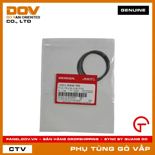 BỘ XÉC MĂNG TIÊU CHUẨN (0.00) MÃ PHỤ TÙNG 13011KWW740 — 13011KWW740