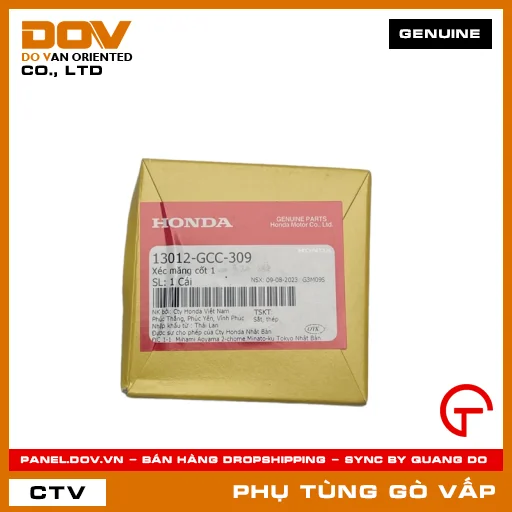 BỘ XÉC MĂNG CỐT 1 (0.25) MÃ PHỤ TÙNG 13012GCC309 — 13012GCC309