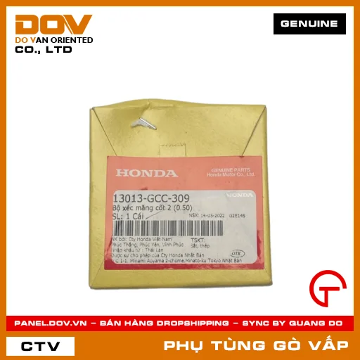 BỘ XÉC MĂNG CỐT 2 (0.50) MÃ PHỤ TÙNG 13013GCC309 — 13013GCC309