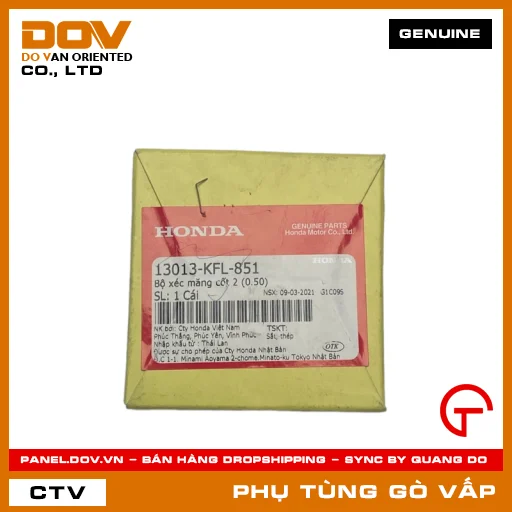 BỘ XÉC MĂNG CỐT 2 (0.50) MÃ PHỤ TÙNG 13013KFL851 — 13013KFL851
