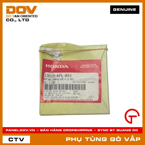 BỘ XÉC MĂNG CỐT 4 (1.00) MÃ PHỤ TÙNG 13015KFL851 — 13015KFL851