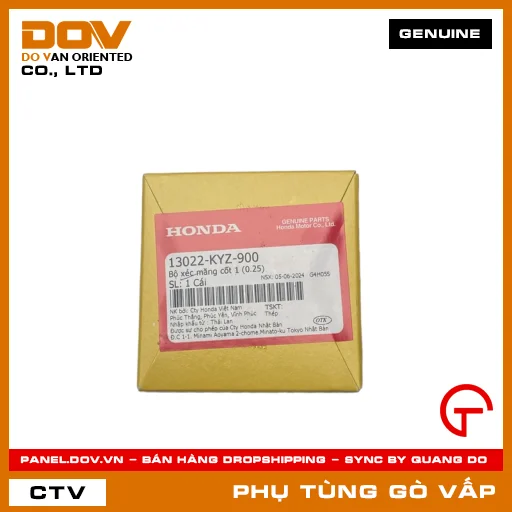 BỘ XÉC MĂNG CỐT 1 (0.25) MÃ PHỤ TÙNG 13022KYZ900 — 13022KYZ900