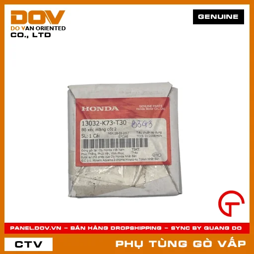 BỘ XÉC MĂNG CỐT 2 MÃ PHỤ TÙNG 13032K73T30 — 13032K73T30