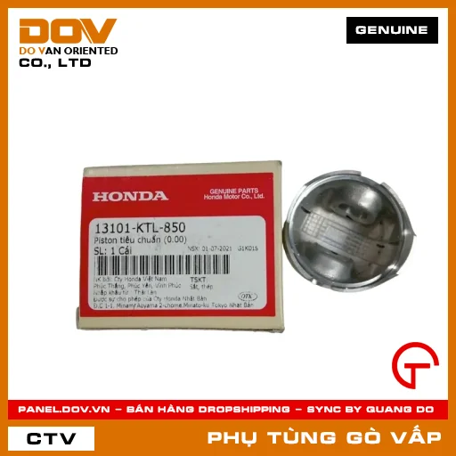 PISTON TIÊU CHUẨN (0.00) MÃ PHỤ TÙNG 13101KTL850 — 13101KTL850