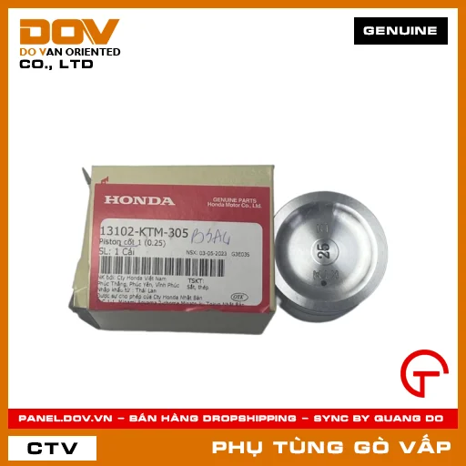 PISTON CỐT 1 (0.25) MÃ PHỤ TÙNG 13102KTM305 — 13102KTM305