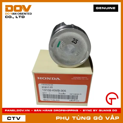 PISTON CỐT 1 (0.25) MÃ PHỤ TÙNG 13102KWB305 — 13102KWB305