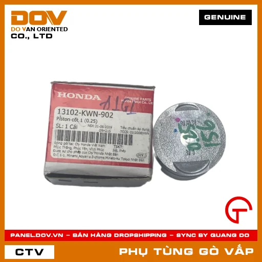 PISTON CỐT 1 (0.25) MÃ PHỤ TÙNG 13102KWN902 — 13102KWN902
