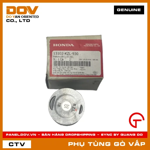 PISTON CỐT 1 (0.25) MÃ PHỤ TÙNG 13102KZL930 — 13102KZL930
