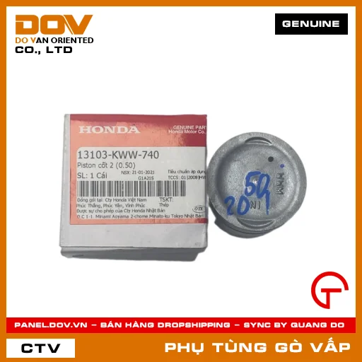 PISTON CỐT 2 (0.50) MÃ PHỤ TÙNG 13103KWW740 — 13103KWW740