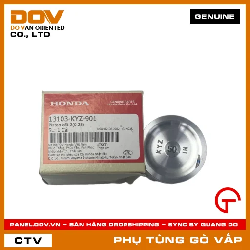 PISTON CỐT 2(0.25) MÃ PHỤ TÙNG 13103KYZ901 — 13103KYZ901