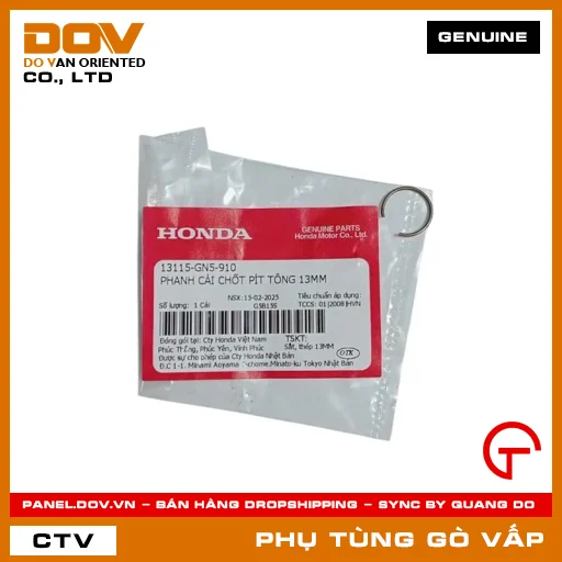 PHANH CÀI CHỐT PÍT TÔNG 13MM MÃ PHỤ TÙNG 13115GN5910 — 13115GN5910