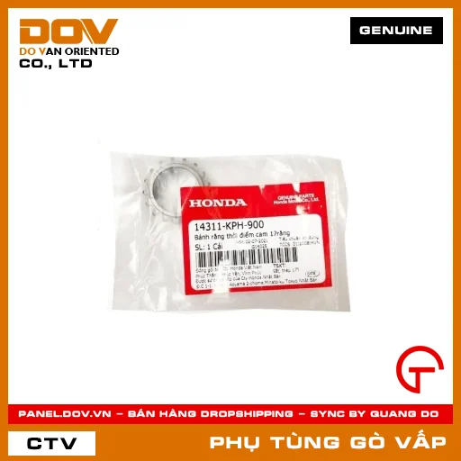 BÁNH RĂNG THỜI ĐIỂM CAM 17RĂNG MÃ PHỤ TÙNG 14311KPH900 — 14311KPH900