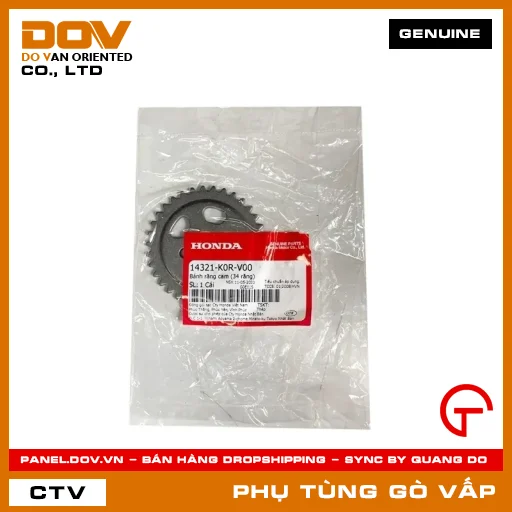 BÁNH RĂNG CAM (34 RĂNG) MÃ PHỤ TÙNG 14321K0RV00 — 14321K0RV00