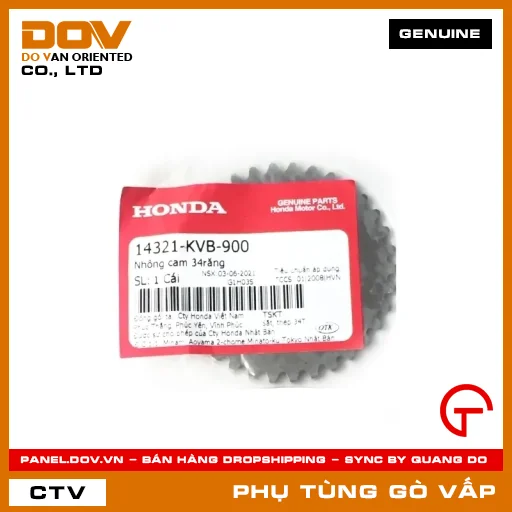 NHÔNG CAM 34RĂNG MÃ PHỤ TÙNG 14321KVB900 — 14321KVB900