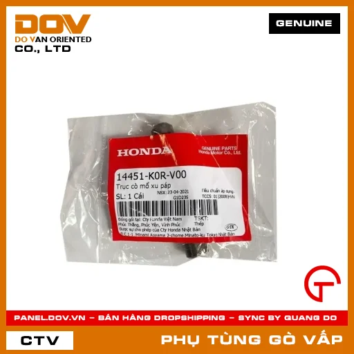 TRỤC CÒ MỔ XU PÁP MÃ PHỤ TÙNG 14451K0RV00 — 14451K0RV00
