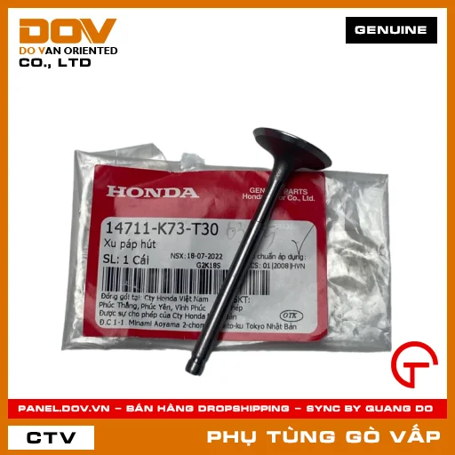 XU PÁP HÚT MÃ PHỤ TÙNG 14711K73T30 — 14711K73T30