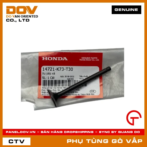 XU PÁP XẢ MÃ PHỤ TÙNG 14721K73T30 — 14721K73T30