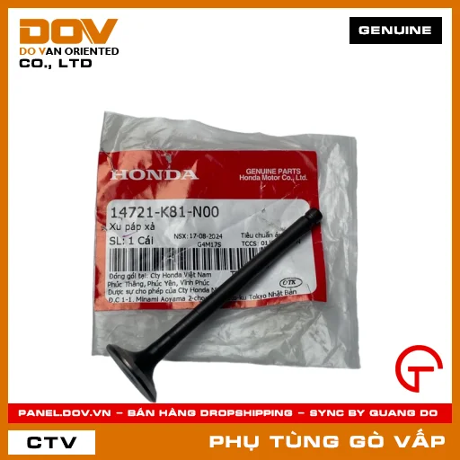 XU PÁP XẢ MÃ PHỤ TÙNG 14721K81N00 — 14721K81N00