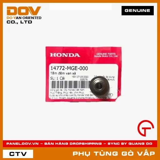 TẤM ĐỆM VAN XẢ MÃ PHỤ TÙNG 14772MGE000 — 14772MGE000