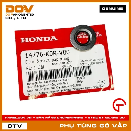 ĐỆM LÒ XO XU PÁP TRONG MÃ PHỤ TÙNG 14776K0RV00 — 14776K0RV00