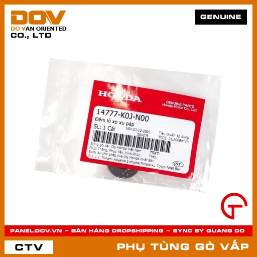 ĐỆM LÒ XO XU PÁP MÃ PHỤ TÙNG 14777K0JN00 — 14777K0JN00