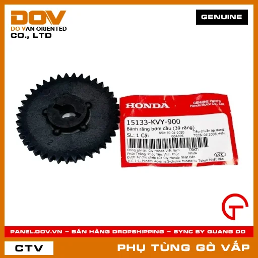 BÁNH RĂNG BƠM DẦU (39 RĂNG) MÃ PHỤ TÙNG 15133KVY900 — 15133KVY900
