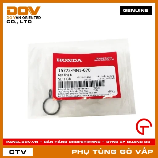 KẸP ỐNG B MÃ PHỤ TÙNG 15772MN1670 — 15772MN1670