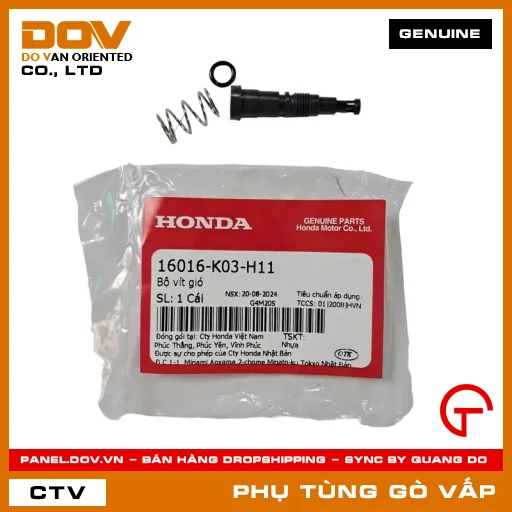 BỘ VÍT GIÓ MÃ PHỤ TÙNG 16016K03H11 — 16016K03H11