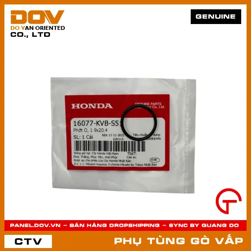 PHỚT O, 1.9X20.4 MÃ PHỤ TÙNG 16077KVBS51 — 16077KVBS51