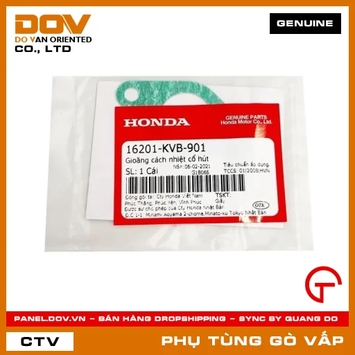 GIOĂNG (RON) CÁCH NHIỆT CỔ HÚT MÃ PHỤ TÙNG 16201KVB901 — 16201KVB901