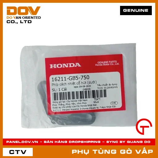 PHÍP CÁCH NHIỆT CỔ HÚT (DƯỚI) MÃ PHỤ TÙNG 16211GB5750 — 16211GB5750