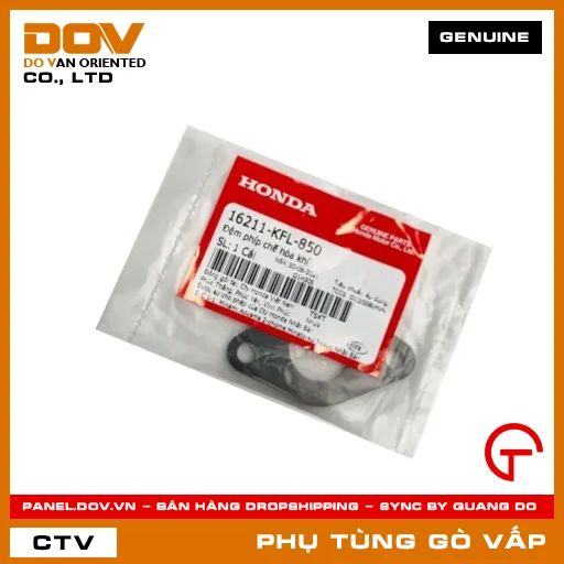 ĐỆM PHÍP CHẾ HÒA KHÍ MÃ PHỤ TÙNG 16211KFL850 — 16211KFL850