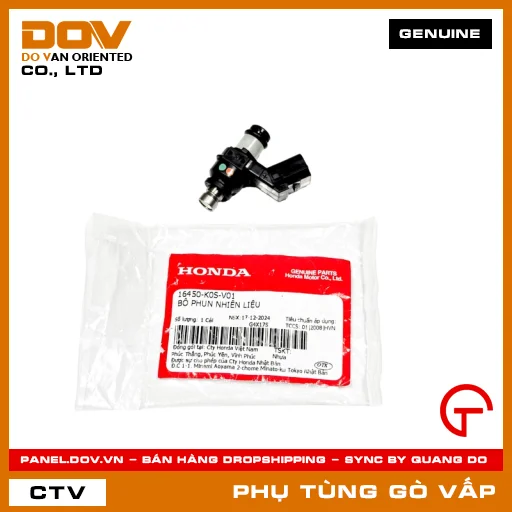 BỘ PHUN NHIÊN LIỆU MÃ PHỤ TÙNG 16450K0SV01 — 16450K0SV01