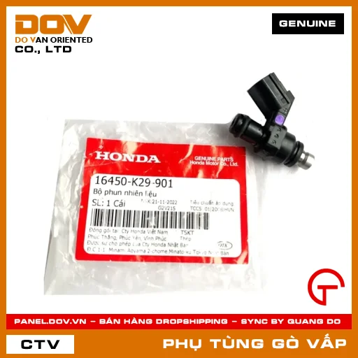 BỘ PHUN NHIÊN LIỆU MÃ PHỤ TÙNG 16450K29901 — 16450K29901