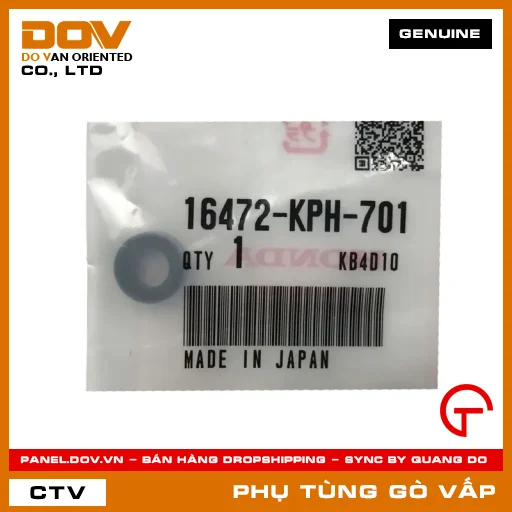 VÒNG ĐÊM KÍN MÃ PHỤ TÙNG 16472KPH701 — 16472KPH701