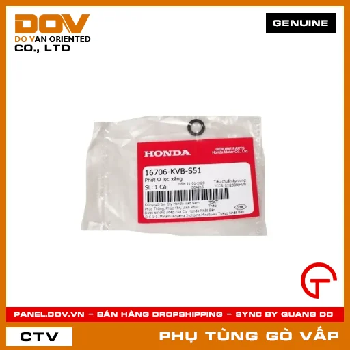 PHỚT O LỌC XĂNG MÃ PHỤ TÙNG 16706KVBS51 — 16706KVBS51