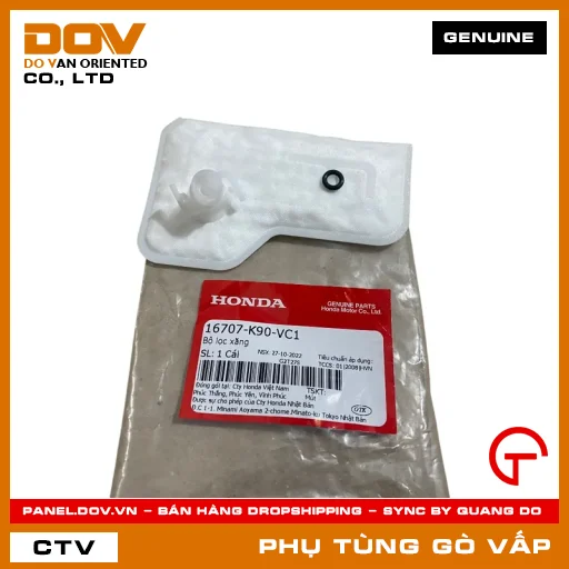 BỘ LỌC XĂNG MÃ PHỤ TÙNG 16707K90VC1 — 16707K90VC1
