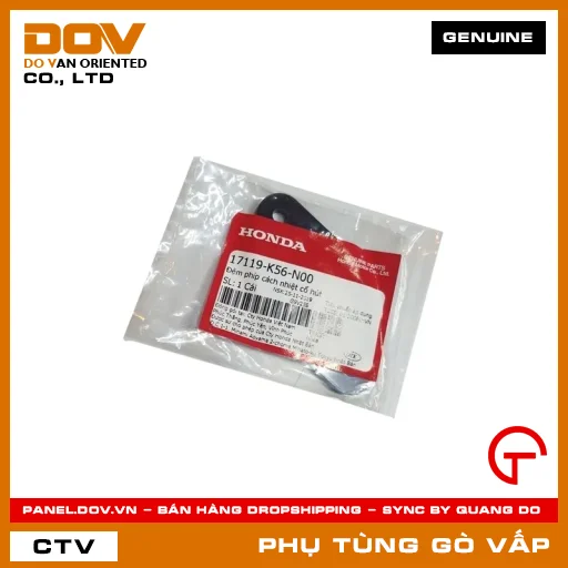 ĐỆM PHÍP CÁCH NHIỆT CỔ HÚT MÃ PHỤ TÙNG 17119K56N00 — 17119K56N00