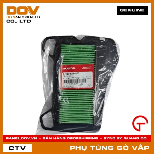 TẤM LỌC GIÓ MÃ PHỤ TÙNG 17210K03M50 — 17210K03M50