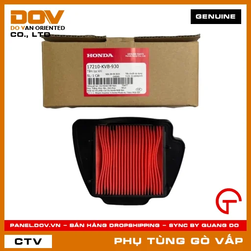 TẤM LỌC GIÓ MÃ PHỤ TÙNG 17210KVB930 — 17210KVB930