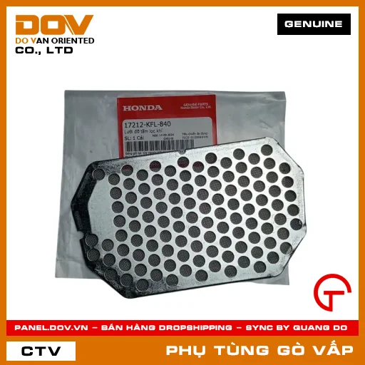LƯỚI ĐỠ TẤM LỌC GIÓ MÃ PHỤ TÙNG 17212KFL840 — 17212KFL840