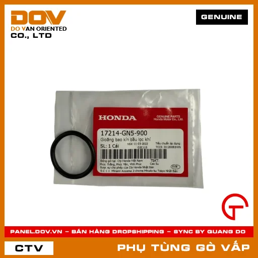 GIOĂNG (RON) BAO KÍN BẦU LỌC GIÓ MÃ PHỤ TÙNG 17214GN5900 — 17214GN5900