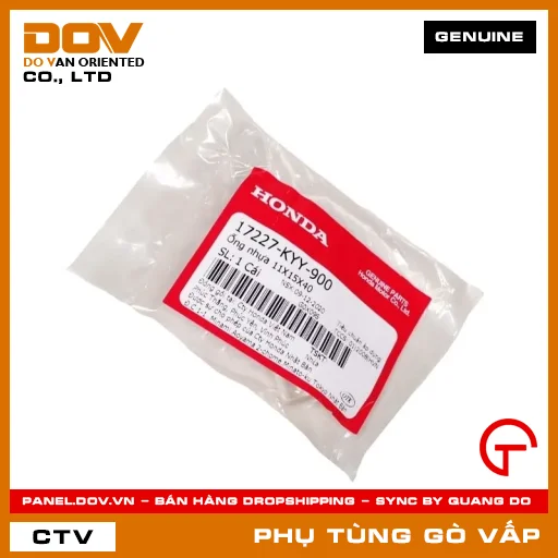 ỐNG NHỰA 11X15X40 MÃ PHỤ TÙNG 17227KYY900 — 17227KYY900