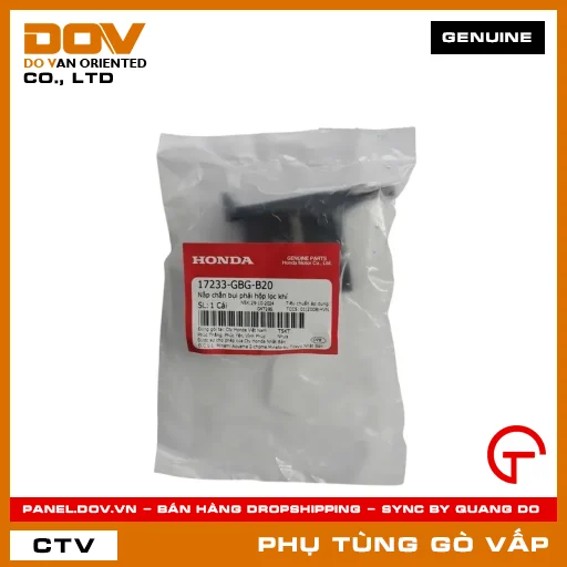 NẮP CHẮN BỤI PHẢI HỘP LỌC GIÓ MÃ PHỤ TÙNG 17233GBGB20 — 17233GBGB20